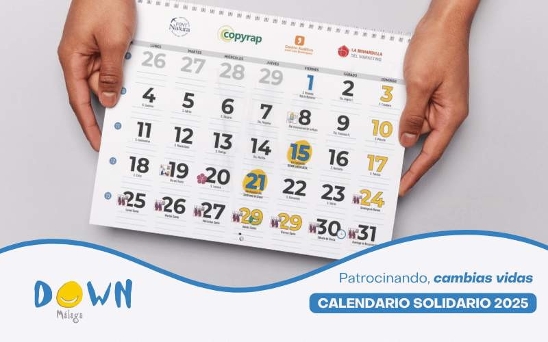 Patrocinando el Calendario de Down Málaga, Transformas Vidas